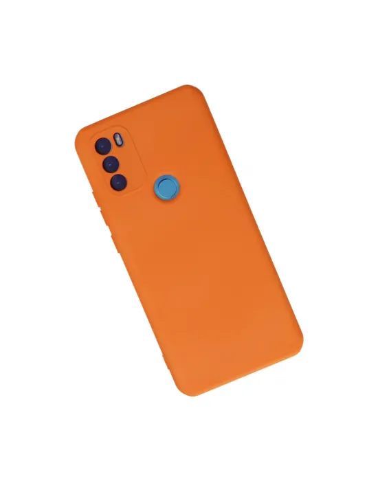 General Mobile Gm 21 Plus Kılıf Nano İçi Kadife Silikon - Turuncu
