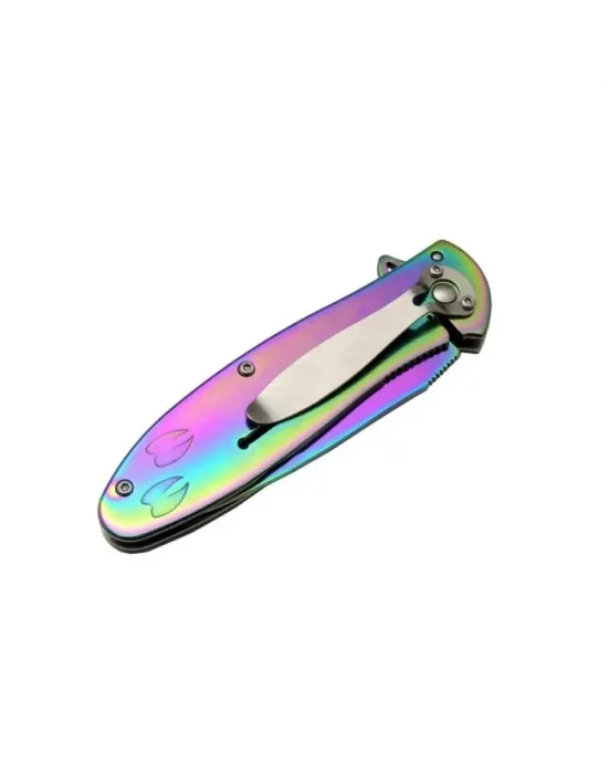 Geyikli Gökkuşağı Çakı 19,5 Cm , Kemerlikli
