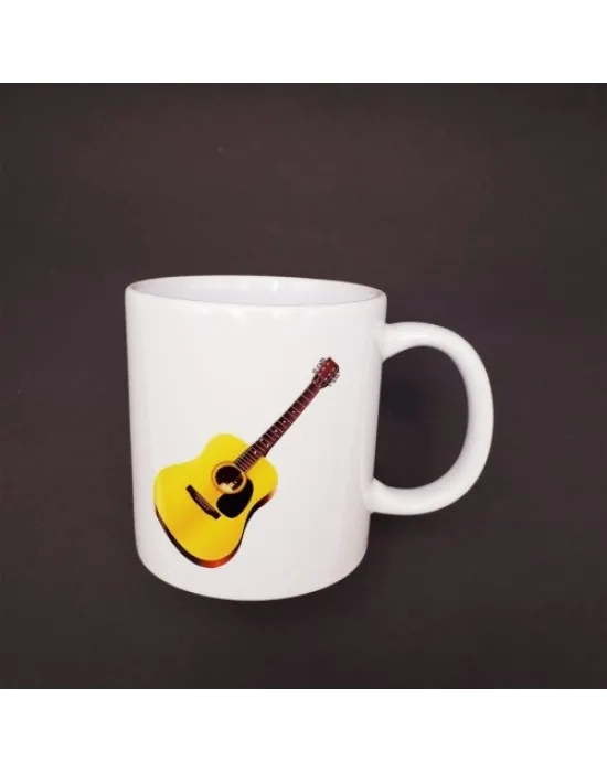 Gitar Tasarımlı Seramik Kupa