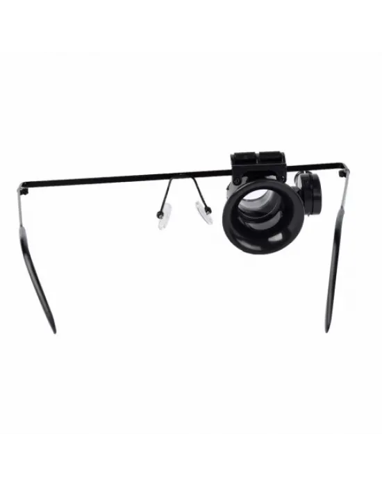 Gözlük Model 20x16mm Optik Lens Led Işık Monoküler Büyüteç
