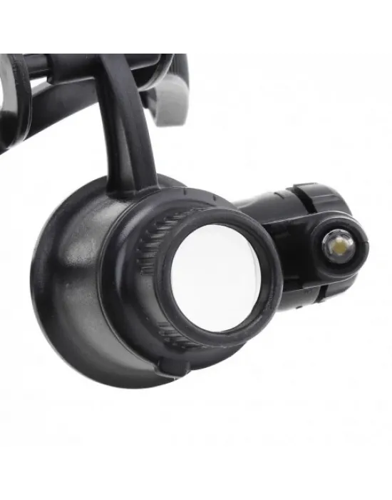 Gözlük Modeli 10x 15x 20x 25x Lens,2led Işıklı,büyüteç