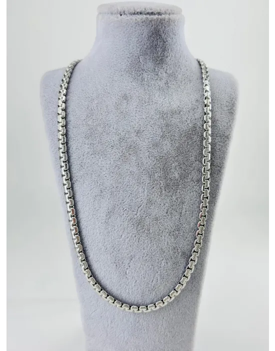 Gri Çelik Çelik Kolye 60 Cm - Ekl0056