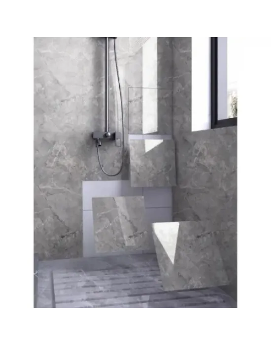 Gri Mermer Desen Duvar Sticker (30x30)