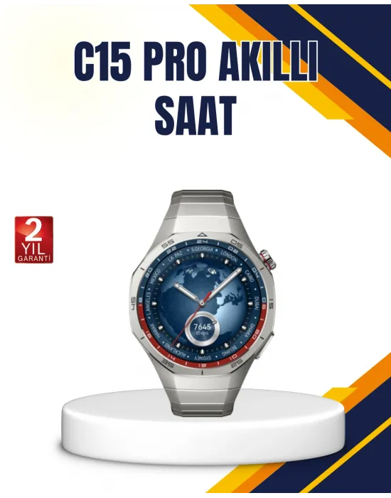 Gümüş Akıllı Saat 46mm Kasa