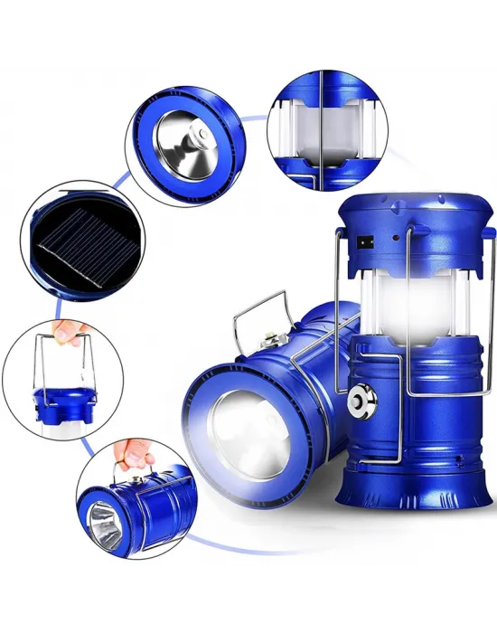 Güneş Enerjili Açılır Kapanır Kamp Lambası