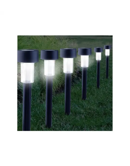 Güneş Enerjili Bahçe Lambası Plastik Saplama 10lu Set