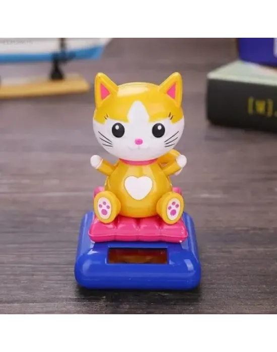 Güneş Enerjili Sallanan Kedi