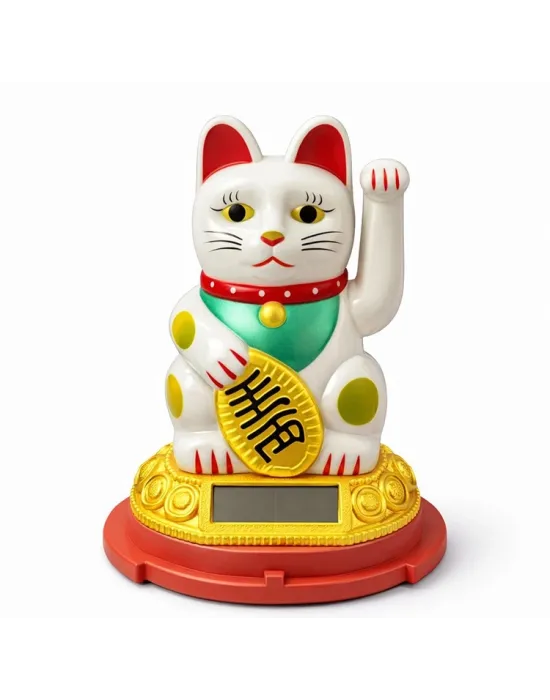 Güneş Enerjili Sallanan Şans Kedisi - Maneki Neko Alk4520