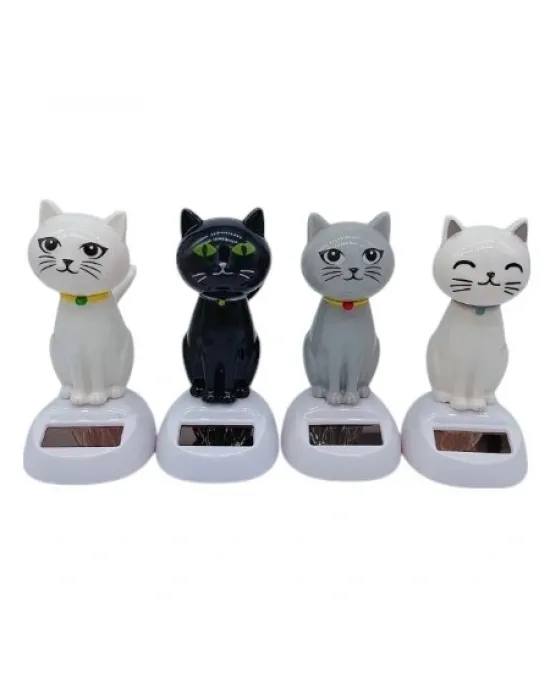 Güneş Enerjili Solar Sallanan Kedi