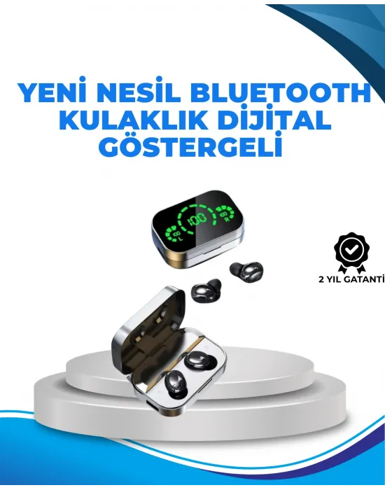 Gürültü Engelleyici Bluetooth Kulaklık – Akıllı Ekranlı, Hifi Ses Kalitesi