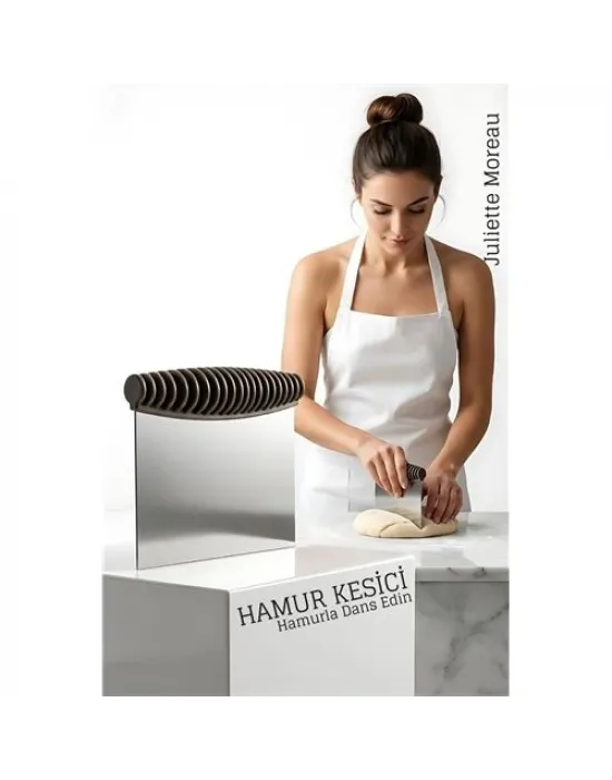 Hamur Kesme ve Şekillendirme Spatulası Paslanmaz Çelik – 12x10,5 cm  722423