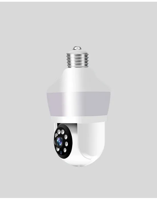 Hareket Algılamalı 360° Wi-fi Akıllı Ampül Kamera