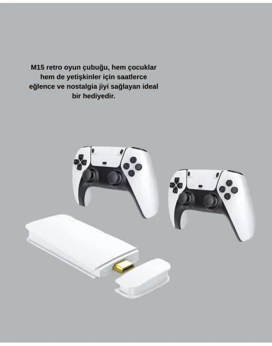 Hdmı Çıkışlı Kablosuz 2 Kollu 4k Retro Oyun Kutusu