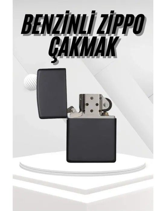 Hediyelik Zarif Model Siyah Benzinli Çakmak