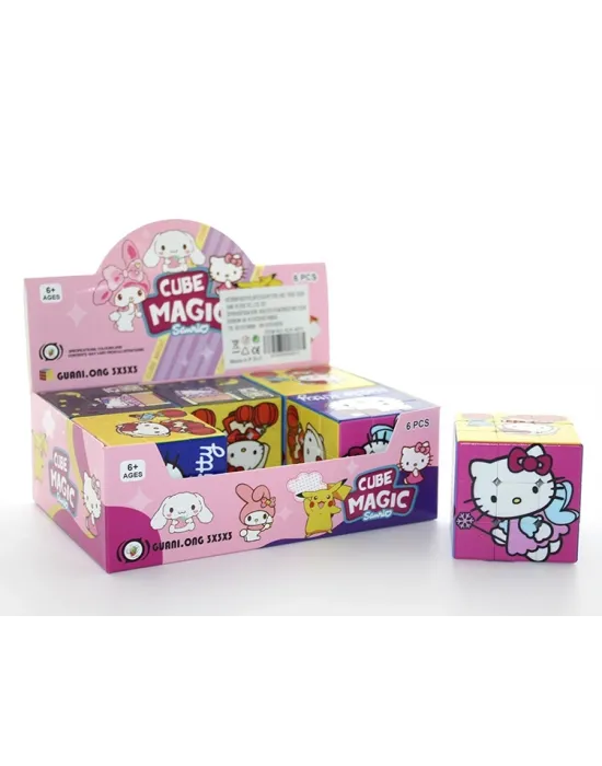 Hello Kitty Baskılı Zeka Küpü - Karakter Tasarımlı Küp Oyuncak Alk4011
