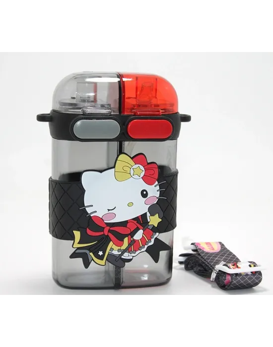 Hello Kitty Figürlü Çift Bölmeli Matara Suluk Alk4716