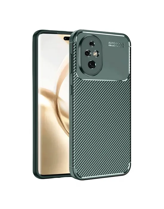 Honor 200 Kılıf Auto Focus Karbon Kapak - Koyu Yeşil