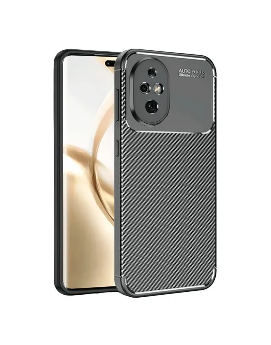 Honor 200 Kılıf Auto Focus Karbon Kapak - Siyah