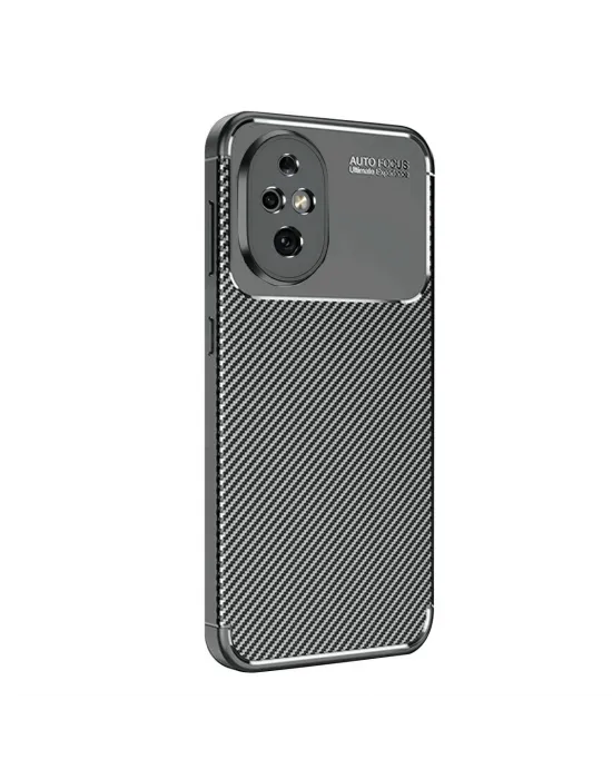 Honor 200 Kılıf Auto Focus Karbon Kapak - Siyah