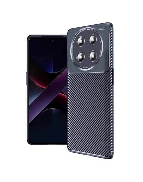 Honor Magic 7 Lite Kılıf Auto Focus Karbon Kapak - Lacivert