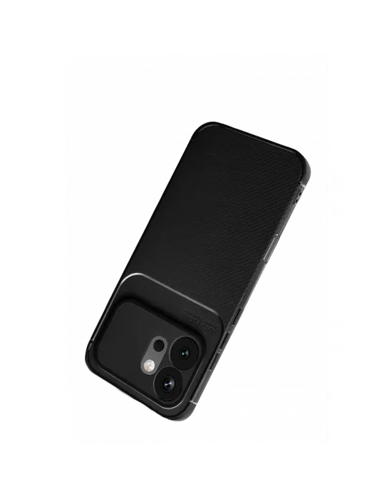 Huawei Honor 600 Auto Focus Karbon Kapak - Siyah