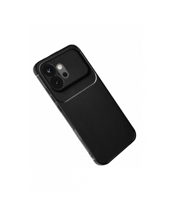 Huawei Honor 600 Auto Focus Karbon Kapak - Siyah