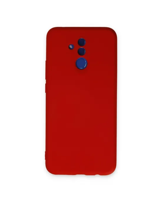Huawei Mate 20 Lite Kılıf Nano İçi Kadife Silikon - Kırmızı