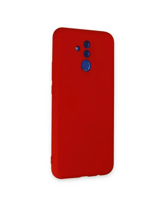 Huawei Mate 20 Lite Kılıf Nano İçi Kadife Silikon - Kırmızı