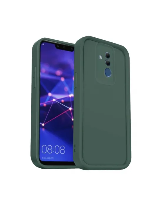 Huawei Mate 20 Lite Kılıf Viera Silikon - Koyu Yeşil