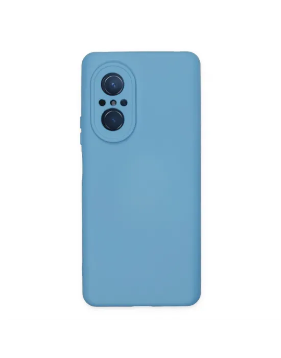 Huawei Nova 9 Se Kılıf Nano İçi Kadife Silikon - Mavi