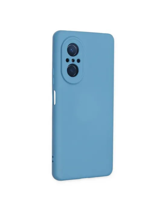 Huawei Nova 9 Se Kılıf Nano İçi Kadife Silikon - Mavi