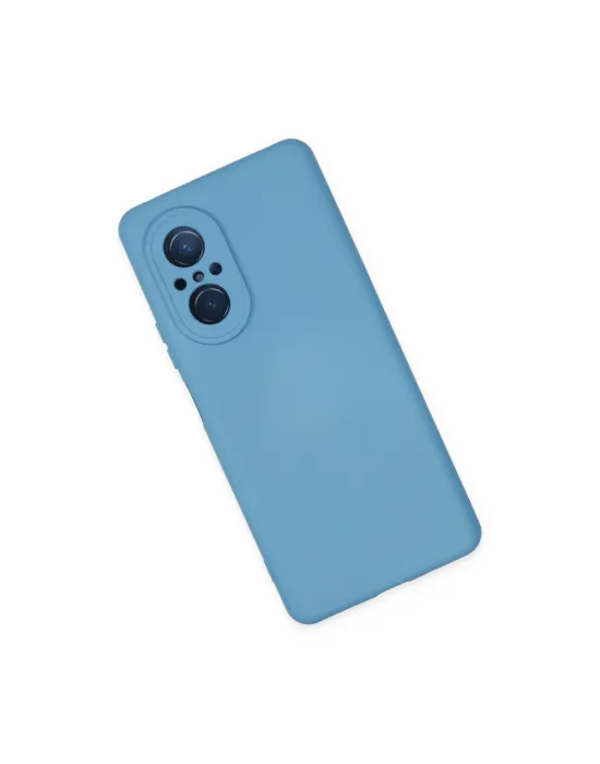 Huawei Nova 9 Se Kılıf Nano İçi Kadife Silikon - Mavi