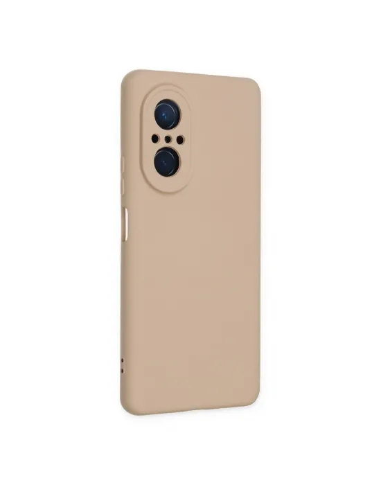 Huawei Nova 9 Se Kılıf Nano İçi Kadife Silikon - Pudra