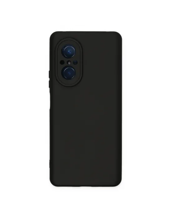Huawei Nova 9 Se Kılıf Nano İçi Kadife Silikon - Siyah