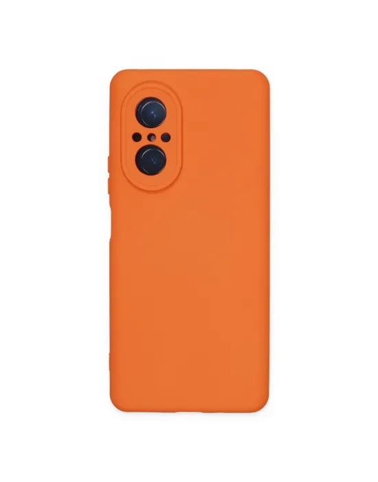 Huawei Nova 9 Se Kılıf Nano İçi Kadife Silikon - Turuncu