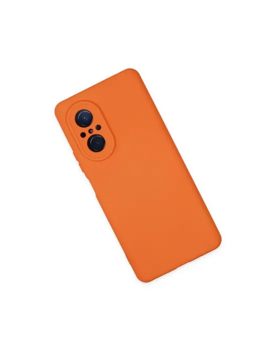 Huawei Nova 9 Se Kılıf Nano İçi Kadife Silikon - Turuncu