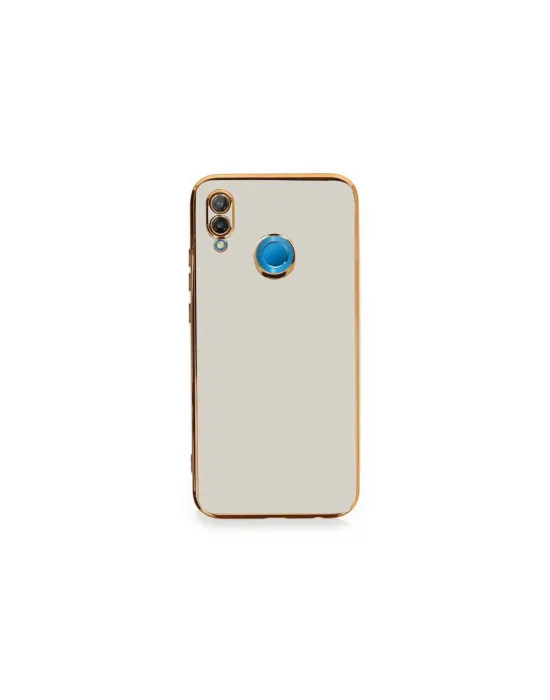 Huawei P20 Lite Kılıf Volet Silikon - Beyaz