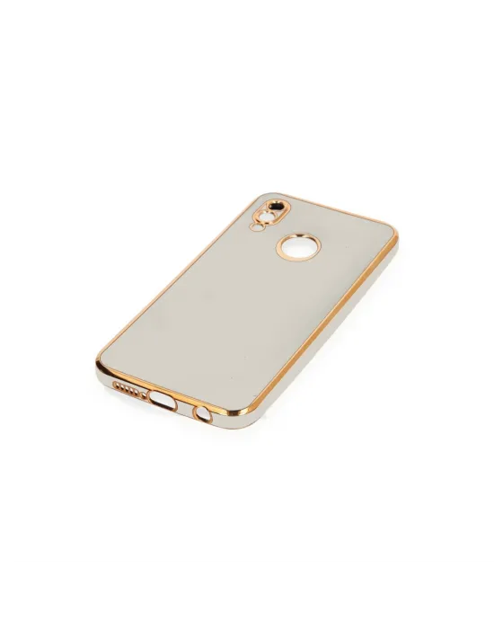 Huawei P20 Lite Kılıf Volet Silikon - Beyaz