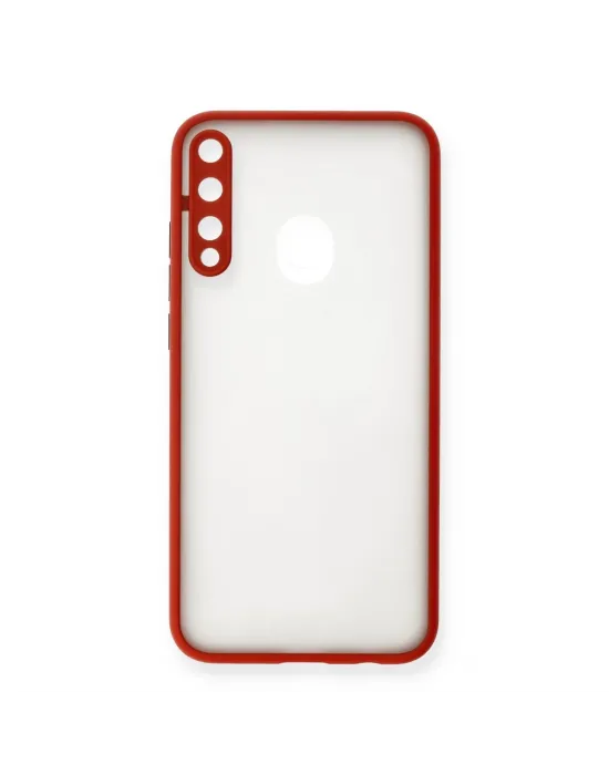 Huawei P40 Lite E Kılıf Montreal Silikon Kapak - Kırmızı