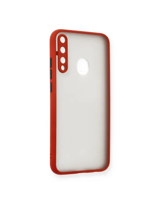 Huawei P40 Lite E Kılıf Montreal Silikon Kapak - Kırmızı