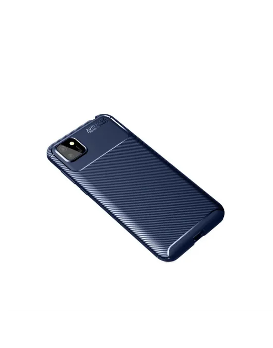 Huawei Y5p Kılıf Auto Focus Karbon Kapak - Lacivert