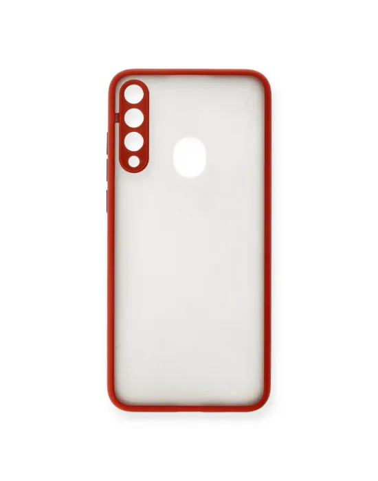 Huawei Y6p Kılıf Montreal Silikon Kapak - Kırmızı