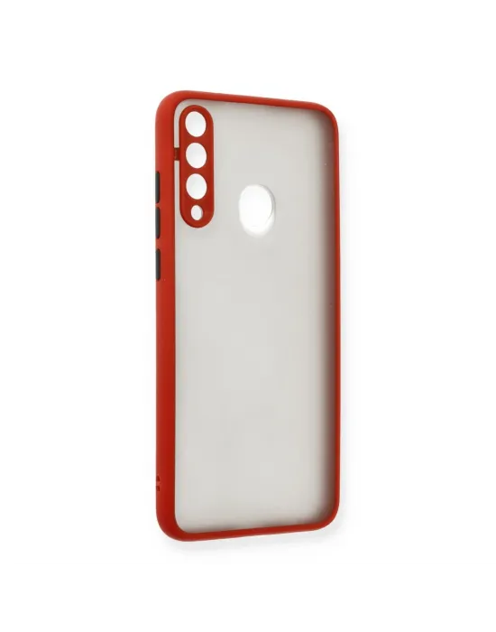 Huawei Y6p Kılıf Montreal Silikon Kapak - Kırmızı