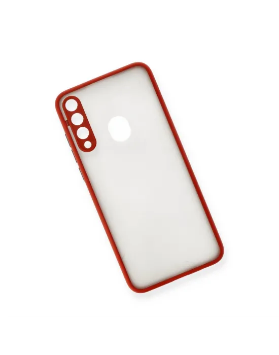 Huawei Y6p Kılıf Montreal Silikon Kapak - Kırmızı