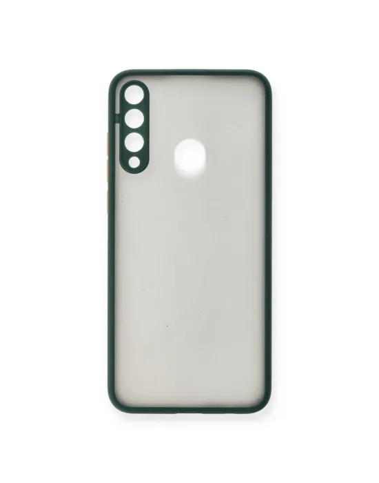 Huawei Y6p Kılıf Montreal Silikon Kapak - Yeşil