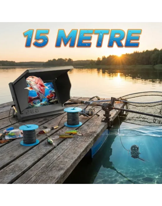 15 Metre Sualtı Balık Tutma Kamerası