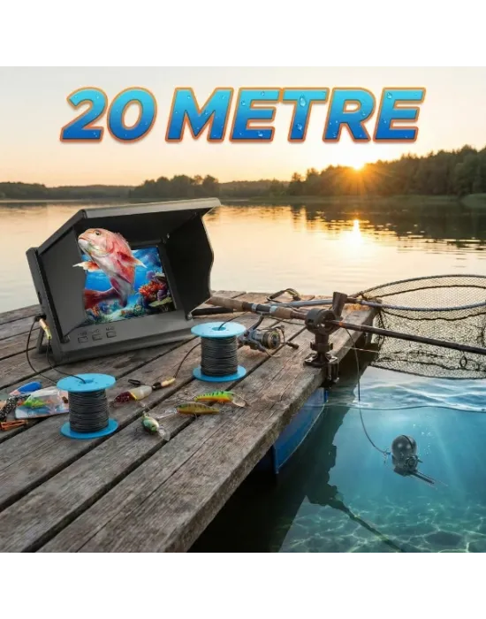 20 Metre Sualtı Balık Tutma Kamerası
