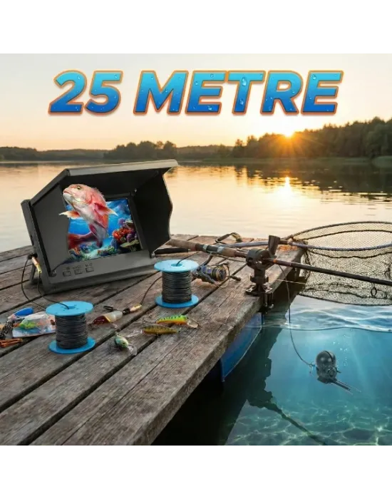 25 Metre Sualtı Balık Tutma Kamerası