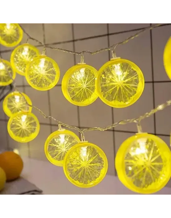2m 10 Led Pilli Limon Işık