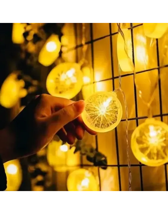 2m 10 Led Pilli Limon Işık